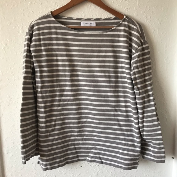 SOLD - Everlane Heavyweight striped Tee - Picture 3 of 4